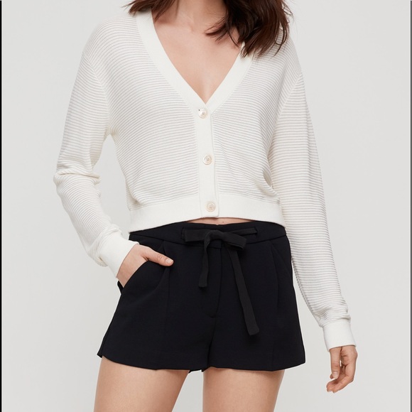 Aritzia Wilfred exergue shorts size 0 navy blue - Picture 2 of 9